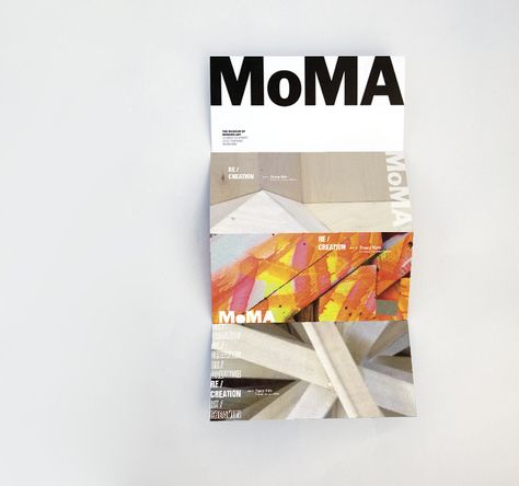 MoMA Graphic Design. Leaflet Graphic Design, Museum Map Design, Broshour Design, Museum Brochure, Moma Museum, Museum Branding, Brochure Graphic, Art Brochures, Brochure Design Creative