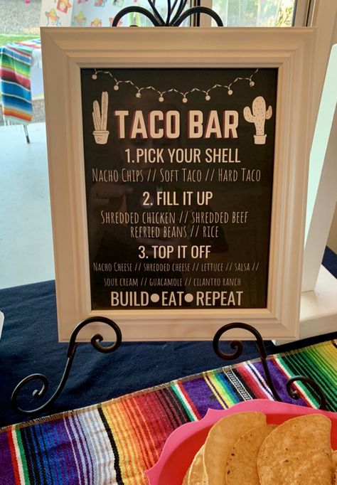 Taco Retirement Party Ideas, Taco Bout Love Bridal Shower Games, Taco Bar Decorations, Couples Shower Themes, Taco Bar Party, Nacho Bar, Company Dinner, 40th Birthday Party Decorations, Nacho Chips