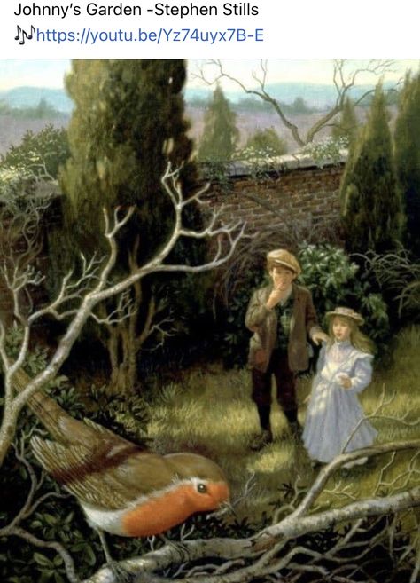 Inga Moore, Ruth Sanderson, Secret Garden Book, Tasha Tudor, Robin Redbreast, Garden Illustration, Garden Journal, The Secret Garden, Garden Painting