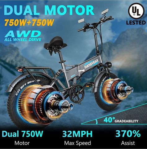 Electric Dirt Bike, Fat Tire Electric Bike, Folding Electric Bike, Pedal Power, Fat Tire, E Bike, Electric Bicycle, Rearview Mirror, Electric Bike