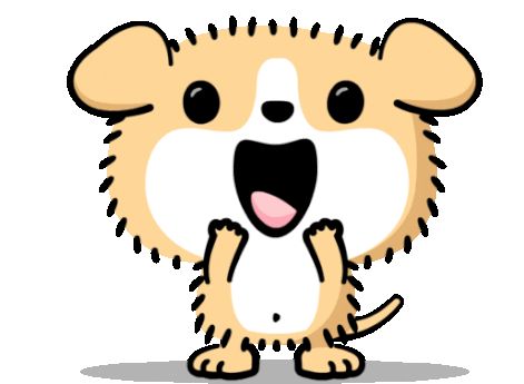 Puppies Gif, Excited Puppy, Baby Animals Cute, Dyi Art, Happy Stickers, Really Cute Dogs, Animals Cute, Baby Gif, Girl Cartoon