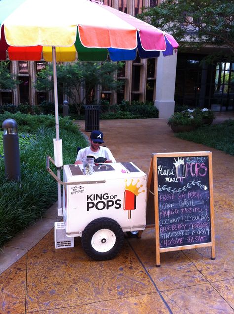 Popsicle Stand Ideas, Snow Cone Cart, Popsicle Shop, Popsicle Cart, Popsicle Stand, Snow Cone Stand, Gerobak Dorong, Fresh Fruit Smoothies, Ice Cream Business