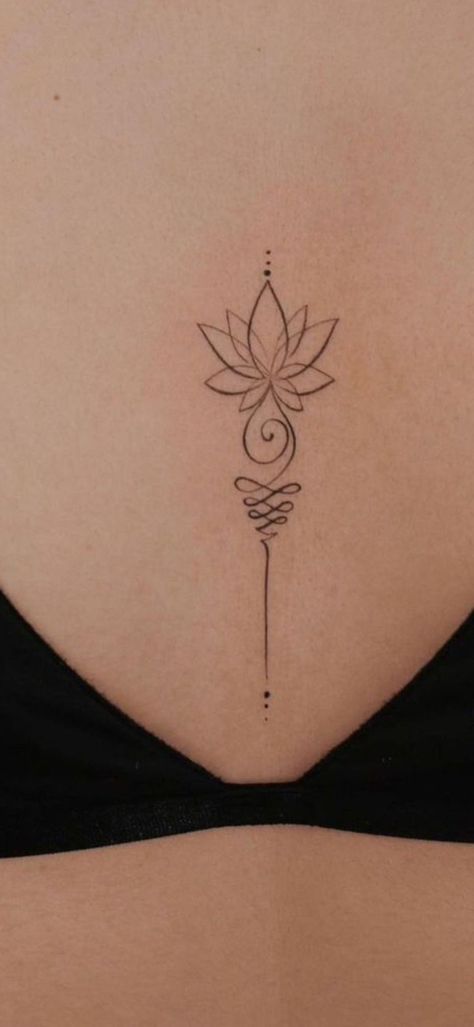 195+ Meaningful Unalome Tattoo Ideas (2023) - TattoosBoyGirl Unalome Tattoo Add Ons, Unalome Back Tattoo Women, Meaningful Neck Tattoos Women, Elegant Wrist Tattoos For Women, Lotus Finger Tattoos For Women, Unalome Tattoo Back, Small Lotus Tattoos For Women, Lotus Wrist Tattoos For Women, Moon Unalome Tattoo