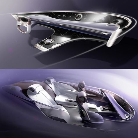 Car Design Sketch | Polestar interior sketches by Joe @lumeiwuyanzu | Instagram Polestar Interior, Future Car Interior, Concept Car Interior Sketch, Interior Car Design, Sports Car Interior, Concept Car Interior Design, Interior Design Car, Don Lee, Driverless Car