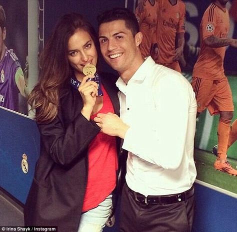 Golden couple: Ronaldo celebrates with his girlfriend Irina Shayk and his medal Christiano Ronaldo Wife, Irina Shayk Cristiano Ronaldo, Ronaldo Irina, Cristiano Ronaldo Irina, Cristiano Ronaldo Girlfriend, Ronaldo Wife, Ronaldo Pictures, Cr 7, Cr7 Jr