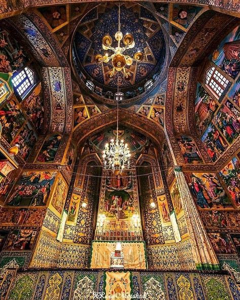 Step into a world of history and beauty at the Vank Church in Isfahan. The walls tell stories of strength and belief, painted with skill and love. It's a blend of cultures and a celebration of peace. 🕌✨ ✅To read more about Iran and its captivating destinations, visit our blog page. https://gate-of-nations.org/blog/ #VankChurch #Isfahan #CultureAndHistory #ArtisticWonders #TravelInspiration #DiscoverIran #iran #irandestionations #iranianchurch #architecture #iranianarchitecture Cathedral Art, Iranian Architecture, Unique Interiors, Butterfly Houses, Persian Architecture, Iran Travel, Cool Doors, Urban Architecture, Louvre Museum