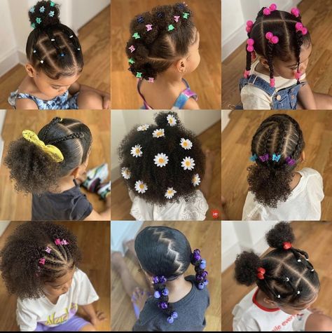 Black Baby Girl Hairstyles, Baby Girl Hairstyles Curly, Cute Toddler Hairstyles, Girly Hairstyles, Easy Little Girl Hairstyles, Lil Girl Hairstyles, Kids Curly Hairstyles, Toddler Hairstyles Girl, Virgin Hair Wigs