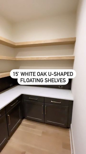 L Shaped Floating Shelves, L Shape Floating Shelves, L Shaped Pantry Shelves, Pantry With Floating Shelves, L Shaped Butlers Pantry, Floating Shelves Pantry, L Shape Pantry, Pantry Floating Shelves, L Bracket Shelves