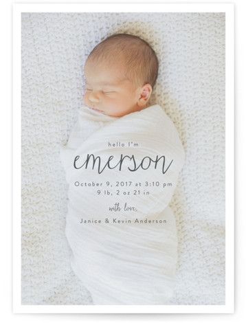 Modern Baby Announcement, Baby Arrival Announcement, Unique Birth Announcement, Baby Birth Announcement Cards, Southern Baby, Foto Newborn, Baby Announcement Pictures, Birth Announcement Photos, Newborn Announcement