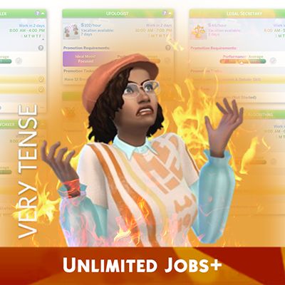 Unlimited Jobs+ - Mods - The Sims 4 - CurseForge Sims 4 Skills, Sims 4 Jobs, Online Jobs For Students, Best Part Time Jobs, Online Jobs For Teens, The Sims 4 Pc, Career Outfits, Sims 4 Teen, Sims 4 Characters