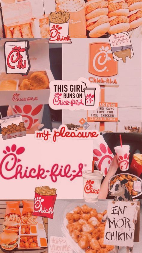 #chickfila #aesthetic #wallpaper Chickfila Aesthetic, Chick Fa La, Food Wallpapers, Cute Food Wallpaper, Eat More Chicken, Country Backgrounds, Easter Snacks, Best Fast Food, Cute Wallpapers For Ipad