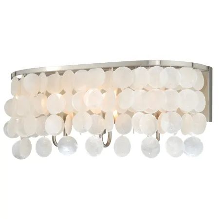 Vaxcel Lighting W0152 Elsa 3 Light Vanity Light | Build.com Coastal Pendants, Beach Master Bath, Coastal Bathroom Vanity, Chandelier Coastal, Coastal Kitchen Lighting, Coastal Bathroom Lighting, Hampton Decor, Nautical Ceiling Light, Bath Lighting Ideas