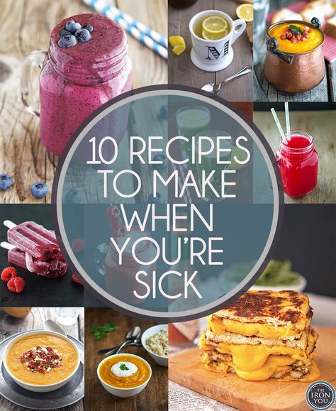 10 Recipes To Make When You're Sick Best Food When Sick, Best Sick Food, Food For Sick People, Food When Sick, Eat When Sick, Sick Food, Good Foods To Eat, Recipes To Make, Best Dinner Recipes