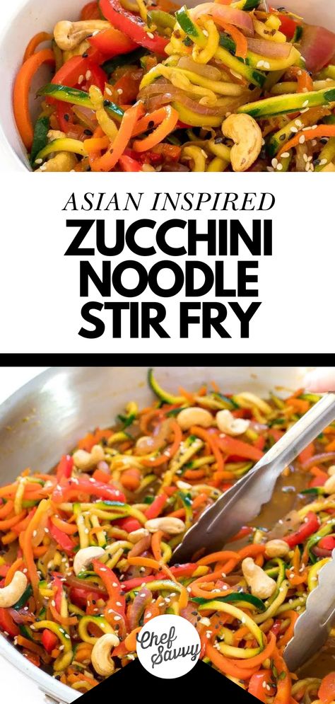 Zucchini Noodle Stir Fry, Fried Zucchini Recipes, Daniel Diet, Sleeve Recipes, Chef Savvy, Noodle Stir Fry, Bariatric Sleeve, Zucchini Noodle, Zucchini Noodle Recipes