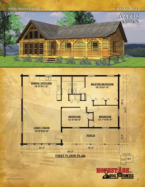 Log Cabin Home Designs, Vacation Home Floor Plans, Modular Log Homes, Log Cabin Home Kits, Log Cabin House Plans, Log Cabin House, Retirement House Plans, Log Cabin Floor Plans, Small Cottage House Plans