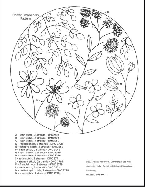 Embroidery Flowers Pattern Templates, Embroidery Hoop Art Tutorial, Flowers Embroidery Pattern, Embroidery Jeans Diy, Embroider Ideas, Embroidery Template, Floral Embroidery Patterns, Flowers Embroidery, Hand Embroidery Projects