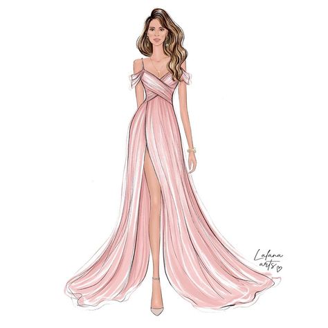 Formal Attire Women, Digital Fashion Illustration, Fashion Figure Drawing, Dress Illustration, Fashion Drawing Tutorial, Fashion Clipart, Dress Design Drawing, Fashion Design Collection, Fashion Drawing Dresses