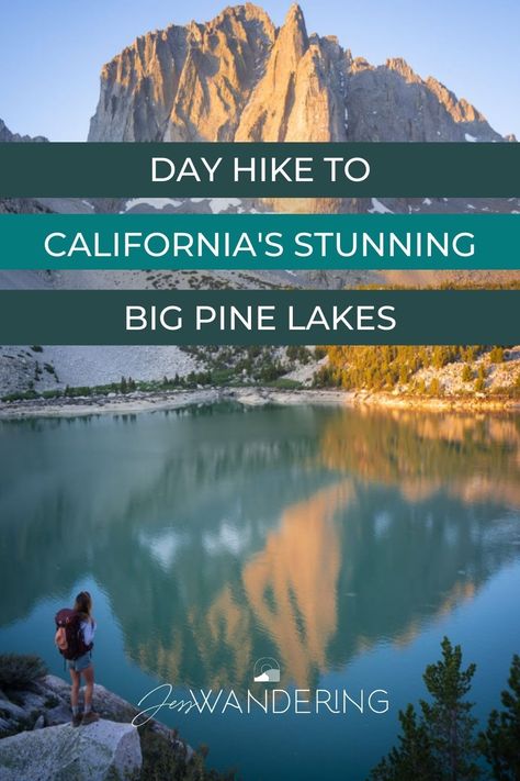 If you're looking for a great hike in California, check out the day hike to the Big Pine Lakes! The views of the mountains and lakes are just incredible. Check out my guide to hiking California's Big Pine Lakes! Big Pine Lakes California, Hiking Bucket List, California Hikes, Most Beautiful Places On Earth, Lone Pine, Pine Lake, Beautiful Places On Earth, Places On Earth, Trail Mix