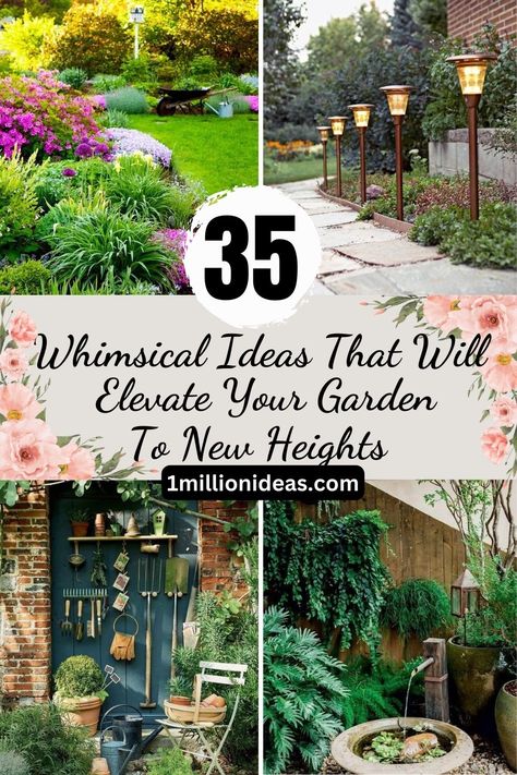 35 Whimsical Ideas That Will Elevate Your Garden To New Heights Enchanted Backyard Ideas, Enchanted Backyard, Witchy Garden, Backyard Dreams, Garden Plots, Witch Garden, Hidden Garden, Garden Junk, Garden Design Layout