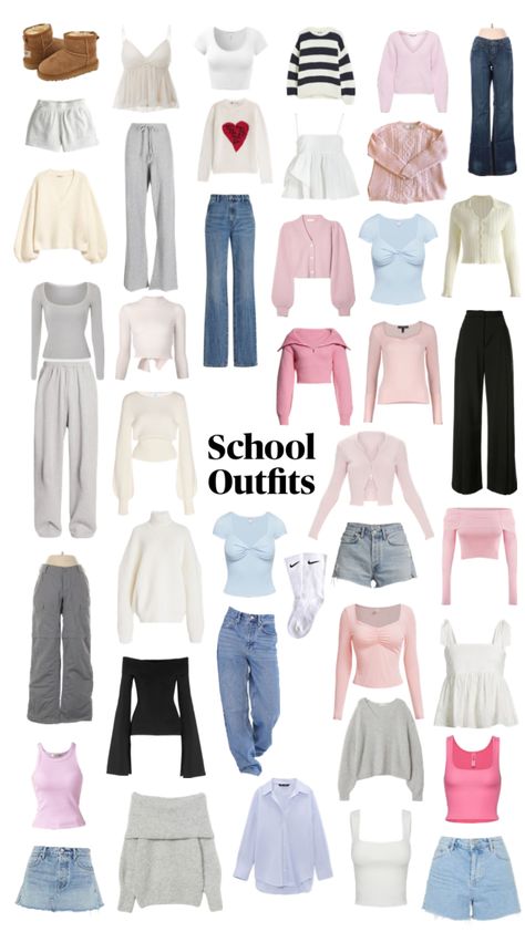 Casual Preppy Outfits, Outfit Inspo Casual, Trendy Outfits For Teens, Cute Lazy Day Outfits, Everyday Fashion Outfits, Casual Day Outfits, Cute Preppy Outfits, Easy Trendy Outfits, Cute Comfy Outfits