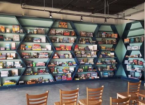 Board Game Bar, Board Game Shelf, Board Game Store, Houston Bars, Board Game Room, Teen Dresses, Board Game Cafe, Vegas Outfits, Nerd Room