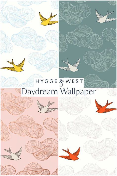 Hygge and West Daydream Wallpaper Hygge West Daydream, Hygge And West Daydream Wallpaper, Hygge And West Wallpaper, Hygge Wallpaper, Daydream Wallpaper, Hygge And West, Pink Office Chair, Hygge & West, Wallpaper Tools