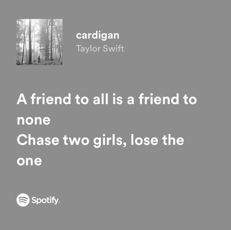 “a friend to all, is a friend to none. chade two girls, lose the one” The One Lyrics, Taylor Swift Lyric Quotes, Taylor Swift Song Lyrics, Taylor Songs, Music Vibes, Meaningful Lyrics, Taylor Lyrics, Swift Lyrics, Song Lyric Quotes