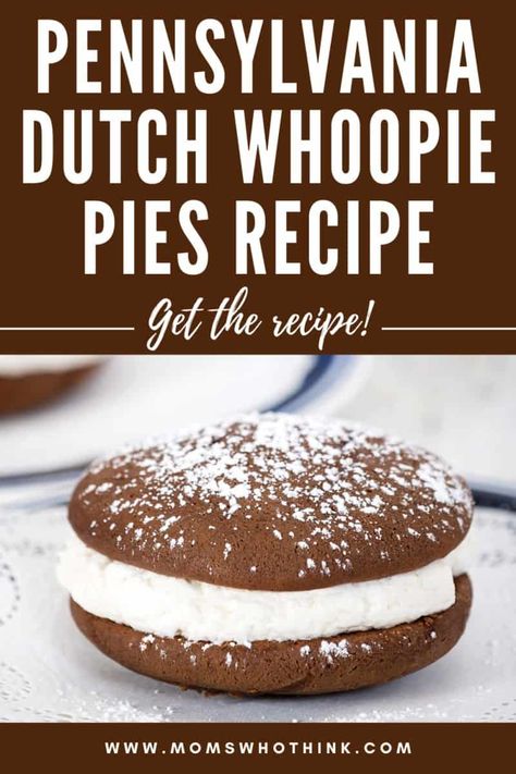 Gobs Recipe, Whoopie Pies Recipe, Whoopee Pie, Whoopie Pie Filling, Pennsylvania Dutch Recipes, Vanilla Cream Filling, Whoopie Pie Recipe, Chocolate Whoopie Pies, Pie Filling Recipes