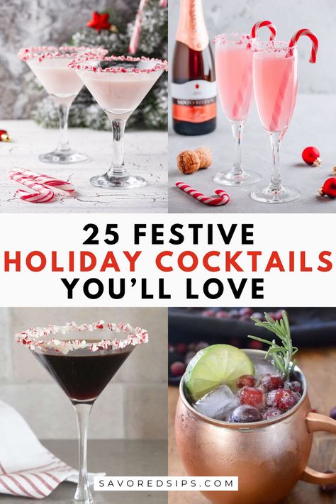 Make spirits bright with these festive holiday cocktails! From classics to creative twists, these drinks are perfect for your holiday celebrations. Refreshing Holiday Cocktails, Christmas Specialty Drinks, Unique Christmas Drinks, Holiday Craft Cocktails, Festive Christmas Drinks Holiday Cocktails, Light Christmas Cocktails, Easy Holiday Cocktails Simple, Best Christmas Drinks Holiday Cocktails, Christmas Day Cocktails