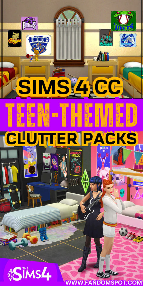 Need to decorate your teen Sim's rooms? Then this huge collection of teen clutter CC is sure to fit the bill. All of this clutter is maxis match and includes stuff for guys and girls alike. Sims 4 Cc Poor Clutter, Sims 4 Cc Teenage Bedroom Clutter, Sims Cc Clutter Maxis Match, Sims 4 Cc Teen Clutter, Sims 4 Teen Clutter, Sims 4 Male Room Cc, Sims Teen Room, Sims 4 Boy Room Cc, Sims 4 Maxis Match Clutter