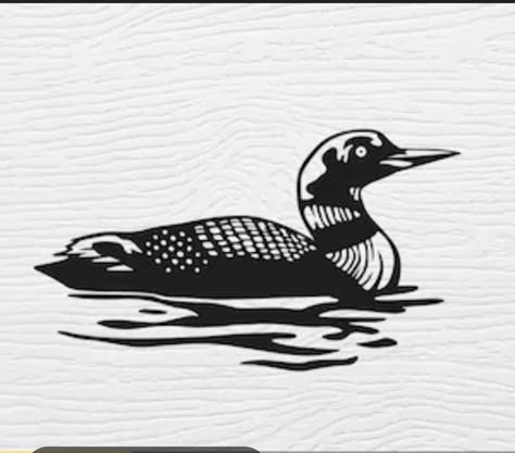 Loon Drawings Easy, Loon Tattoo Simple, Loon Tattoo Traditional, Rhiannon Core, Larry Aesthetic, Loon Tattoo Ideas, Loon Drawings, Loon Outlines, Loon Tattoo