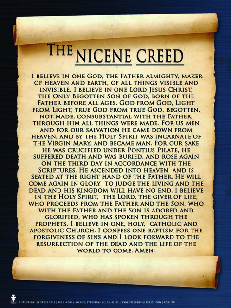 Lutheran Prayers, Apostles Creed Catholic, Nicene Creed Catholic, Creed Poster, Nicene Creed, Catholic Prayers Daily, Catholic Beliefs, Apostles Creed, Novena Prayers