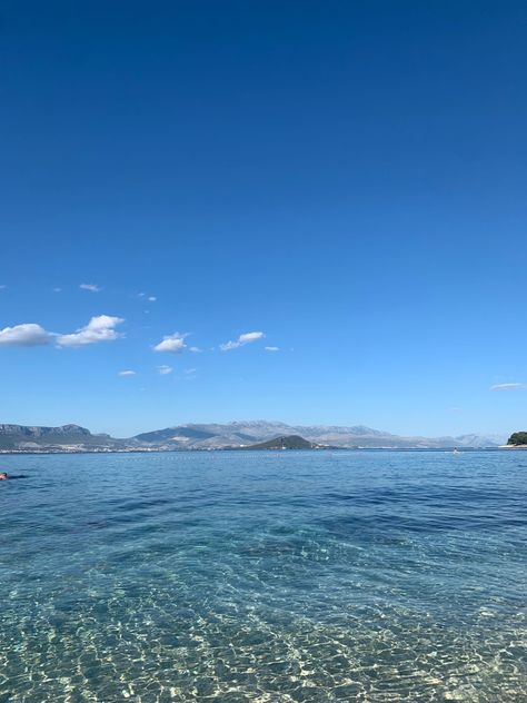 The beach of Trogir, Croatia Croatia Trogir, Trogir Croatia, Euro Travel, Croatia Summer, Croatia Beach, Beach Club, Croatia, Summer Vibes, Beautiful Places