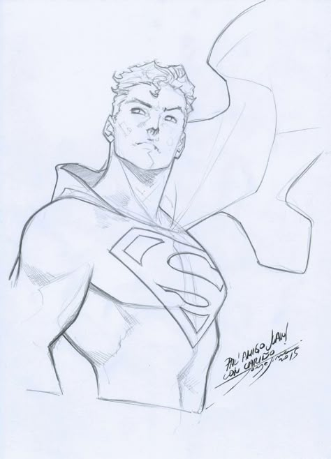 Jorge Jimenez Superman, Superman Drawing Sketches, Superman Sketch Pencil, Dc Comics Art Drawings, Superheroes Sketch, Superman Art Drawing, Super Hero Drawings, Jorge Jimenez Art, Comic Book Sketches