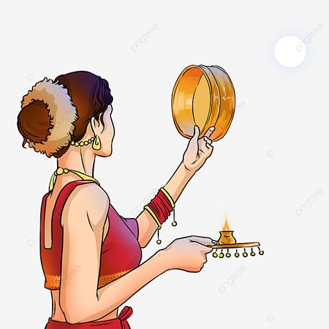 Karwa Chauth Instagram Story, Karwachauth Wallpaper, Karwa Chauth Background, Karwa Chauth Drawing, Karva Chauth Drawing, Karwa Chauth Photoshoot, Moon Watching, Photography Name Logo, Travel To Thailand