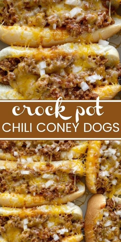 Crockpot Hot Dog Chili, Chili Dog Sauce Recipe, Coney Dog Sauce, Easy Slow Cooker Chili, Hot Dog Chili Sauce Recipe, Coney Dogs, Hot Dog Sauce Recipe, Comfy Kitchen, Dogs Together