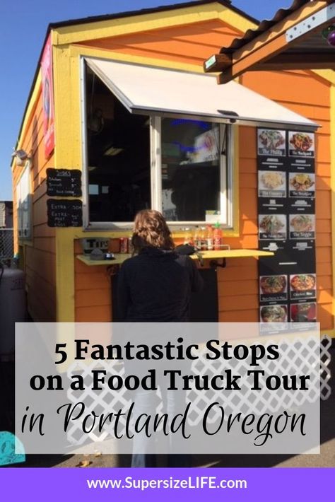 Portland Food Trucks, Visit Portland Oregon, Portland Food, Pacific Northwest Travel, Food Truck Festival, Meet New Friends, Oregon Washington, Full Time Rv, Food Tour