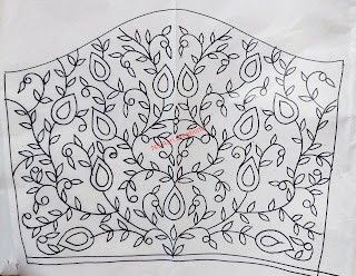 Ribbon Embroidery Blouse Designs, Brooch Work, Kodi Design, Sleeve Sketch, Work Blouse Hand Designs, Tracing Design, Yoke Embroidery, Blouse Maggam Work, Peacock Embroidery Designs