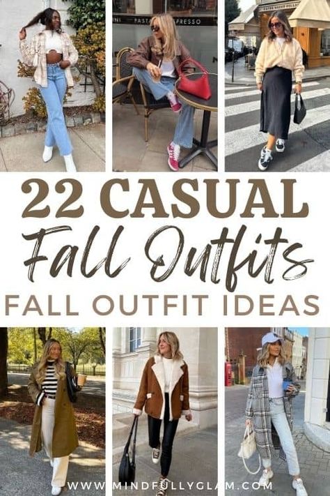 22 Must-Try Casual Fall Outfits to Wear This Autumn Fall Sightseeing Outfit, Fall California Outfits, Easy Fall Outfits Casual, Fall Casual Outfits Women 2024, September Outfits Casual, Early Autumn Outfit, Trendy Fall Outfits For Women, Fall Casual Outfits Women, Comfortable Fall Outfits