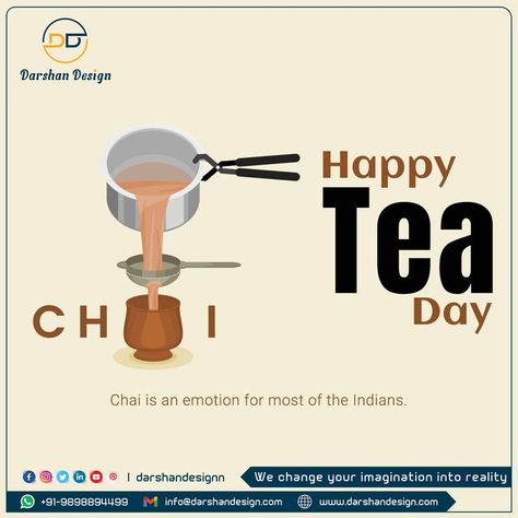 A cup of tea is a cup of peace. Happy International Tea Day!! #InternationalTeaDay #TeaDay2022 #tealovers #chai #teatime #teaaddict #greentea #blacktea #chaipecharcha #creativeideas #cupoftea #darshandesign International Tea Day, Tea Day, Chai Quotes, Happy Tea, A Cup Of Tea, Cup Of Tea, Black Tea, Tea Time, Green Tea