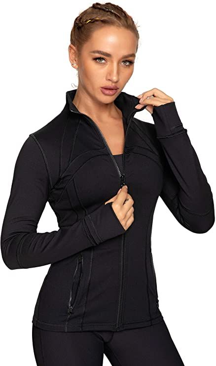 QUEENIEKE Women's Sports Define Jacket Slim Fit and Cottony-Soft Handfeel 60927 at Amazon Women’s Clothing store Womens Running Jacket, Sports Jackets Women, Yoga Kurse, Yoga Jacket, Yoga Legging, Lululemon Define Jacket, Slim Fit Jackets, Lululemon Jacket, Sport Top