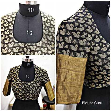 Back high neck, front 'U' neck, and elbows sleep present this design is moving very fast. Simple High Neck Blouse Designs, Front U Neck Blouse Designs, High Neck Blouse Back Designs, High Neck Designs For Blouses, High Neck Blouse Designs Back, U Neck Blouse Designs, Back High Neck Blouse Designs, Highneckblouse Designs, Black High Neck Blouse For Saree