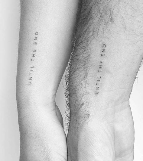 Tattoo Idea For Relationship, Couple Tattoo Ideas Husband Wife, Trending Couple Tattoos, Couple Set Tattoo, Couple Tattoos Nautical, Ldr Couple Tattoo Ideas, Initials And Date Tattoo, Cool Couple Tattoo Ideas, Tiny Matching Couple Tattoos