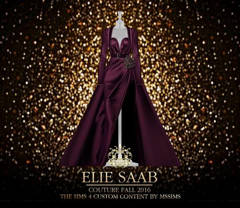 Sims 4 Couture, Gown Couture, Royalty Dress, Royal Clothes, Sims 4 Cas Mods, Queen Dresses, Elie Saab Couture, Formal Wear Women, Tumblr Sims 4