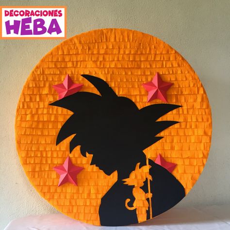 Piñata Goku Dragon Ball Dragon Ball Pinata, Dragon Ball Z Pinata, Cumple Dragon Ball Z Party Ideas, Dragon Ball Party Ideas, Goku Birthday Party Ideas, Dragon Ball Z Birthday Party Ideas, Dragon Ball Z Party Decorations, Dragon Ball Cumpleaños, Fiesta Dragon Ball