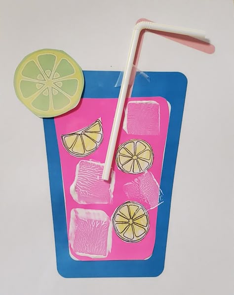 Lemonade Paper Craft, Juice Craft For Preschool, Lemonade Activities For Preschool, Lemonade Crafts Preschool, Juice Craft, Lemonade Craft, Juice Crafts, Summer Preschool Crafts, Water Bottle Crafts