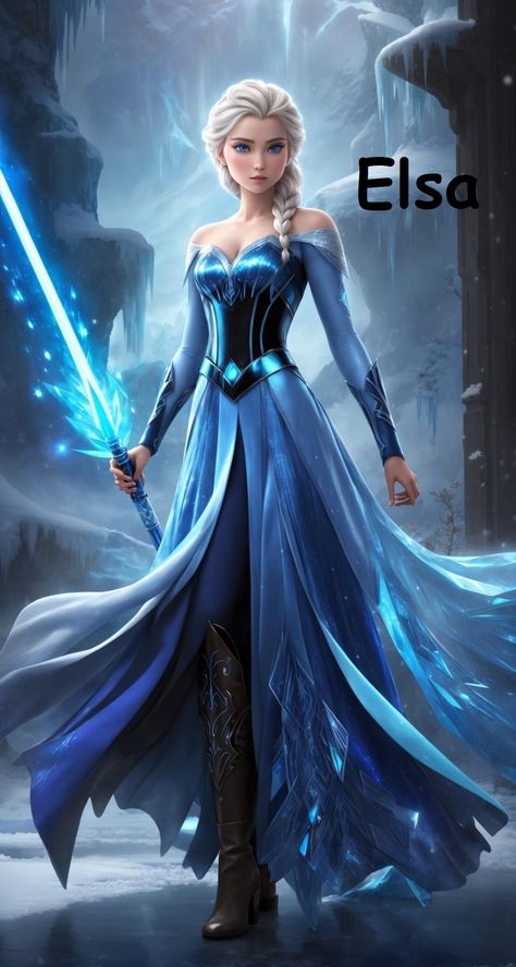 Princess Warrior Outfit, Warrior Princess Costume, Disney Princess Enchanted Tales, Jedi Princess, Elsa From Frozen, Walt Disney Princesses, Cute Disney Characters, Princess Star, Disney Illustration