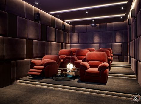 Modern Theater Room, Home Theater Design Modern, Small Home Theater Ideas, Theatre Room Seating, Home Theatre Room Ideas, Cinema Room Design, Home Theatre Design, Small Home Theater, Theatre Room Ideas