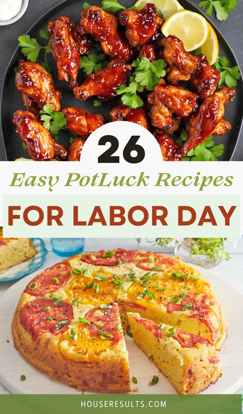 🍔 Fire up the grill and get ready for a delicious Labor Day celebration with these Potluck Recipes for Labor Day! Whether you're hosting or attending a potluck, these recipes are sure to please. From classic BBQ favorites to unique dishes, find the perfect recipe to share. Labor Day Potluck Ideas, Labor Day Meal Ideas, Labor Day Recipes Ideas, Labor Day Dinner Ideas, Labor Day Bbq Ideas, Labor Day Side Dish Recipes, Labor Day Menu Ideas, Labor Day Meals, Labor Day Appetizers