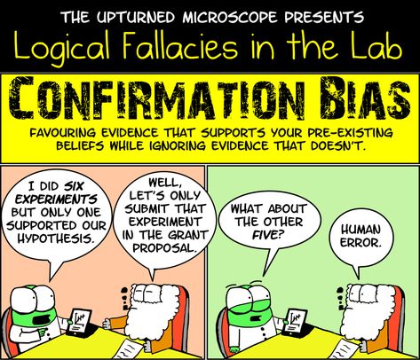 Lab Humor, Logic And Critical Thinking, Science Comics, Ap Lang, Logical Fallacies, Confirmation Bias, Cognitive Bias, Writing Strategies, Classical Conversations